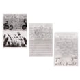thumbnail image 3 of 3 Pcs Tampons Transparents Style Riche Sûr Sain Réutilisable TPR Grand Application Tampon Transparent pour Fabrication de Cartes, 3 of 14