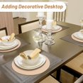 thumbnail image 5 of QPENWEI Juego de 4 manteles individuales tejidos redondos de color beige, manteles individuales de 30 cm para mesa de comedor, salvamanteles para cocina, salvamanteles para platos calientes, ollas y s, 5 of 5