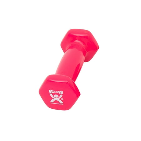 - Vinyl-coated iron dumbbell,pink, 1 lb, 1 each
