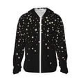 thumbnail image 1 of Vsdgher Sweat à Capuche Imprimé Étoile Argentée Pailleté pour Hommes Femmes, Manches Longues Protection Solaire Pêche Course Natation-3TG, 1 of 7