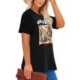 thumbnail image 2 of Anbech Western 80s Plus Size T-Shirts for Women Graphic Keep It Wild Print Short Sleeves Plus T-Shirt with Round Neck, 2 of 3