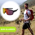 thumbnail image 4 of Sywqhk POC Ciclismo Gafas de sol MTB Bicicleta Gafas deportivas a prueba de viento (Negro + Rojo) Sywqhk Alta Calidad, 4 of 7