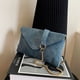 thumbnail image 4 of Bolso de hombro de mezclilla para mujer, bolso de noche con cadena, bolso elegante (azul), 4 of 6