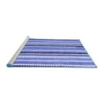 thumbnail image 2 of Ahgly Company Machine Washable Indoor Round Southwestern Blue Country Area Rugs, 4' Round, 2 of 4
