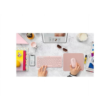 Logitech - Mouse Pad Studio Series with Spill-Resistant Surface (Medium) - Darker Rose