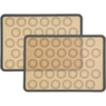 thumbnail image 1 of Baking mat for macarons made of silicone, 2 pieces, 1 of 6