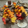thumbnail image 7 of 6 Pack Fall Stems Artificial Berry Picks Fall Picks with Pine Cone Sunflowers Pumpkin Maple Leaves Branches Decorations for Harvest Autumn Thanksgiving Day Wreaths Indoor Outdoor Home Decor, 7 of 7