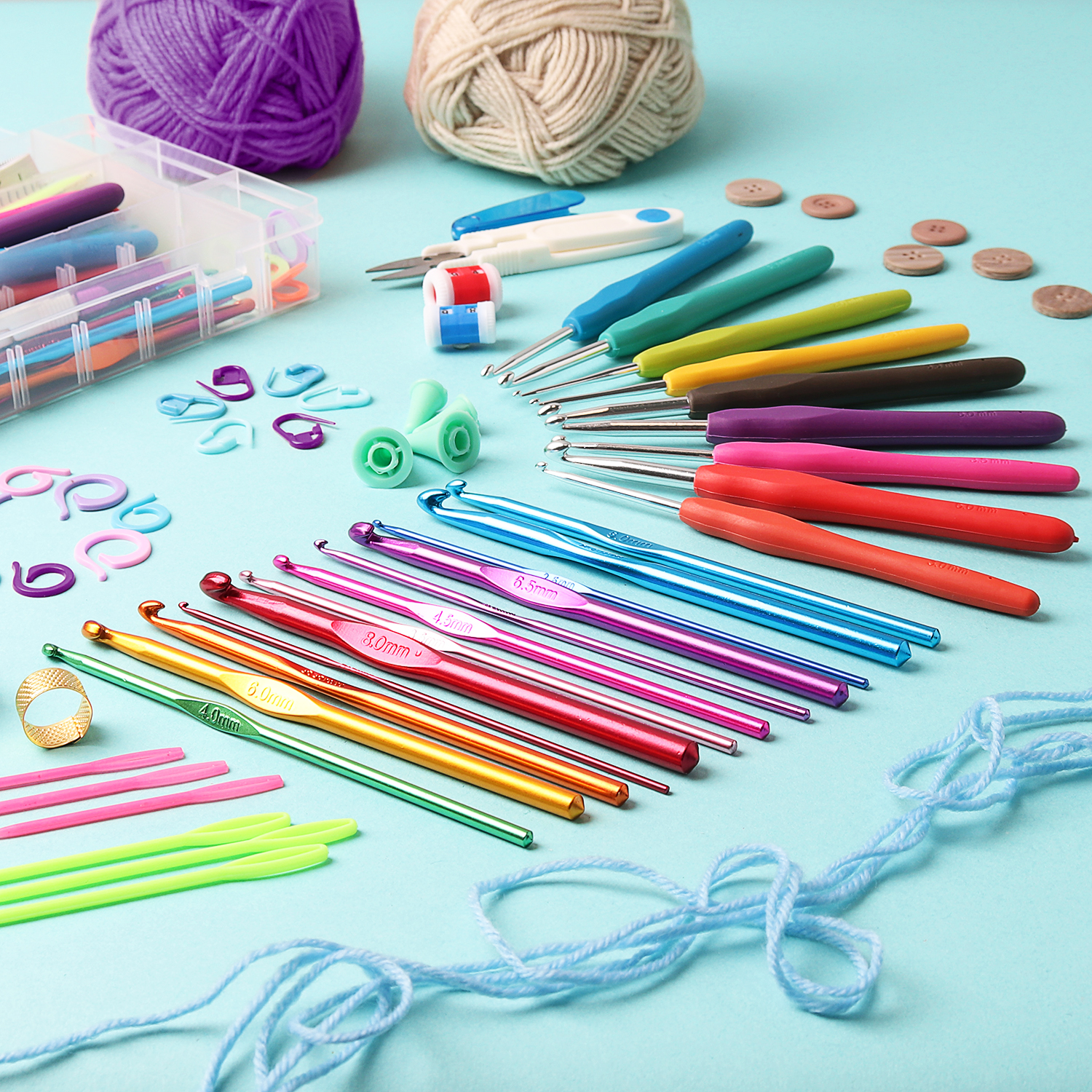 CraftBud 73-Piece Crochet Kit for Beginners photo 6