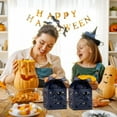 thumbnail image 6 of 50Pcs Halloween Candy Box Gift Boxes Hollow Design Halloween Party Square Black Candy Box 5x5x8cm, 6 of 8