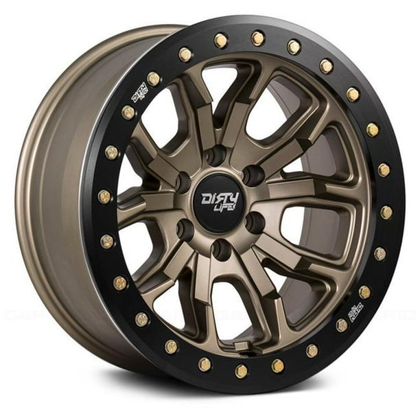 Dirty Life Wheels DLW93032981MGD Simulated Beadlock Ring Satin Wheel