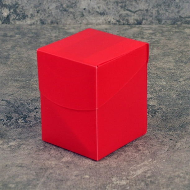 Colecciones de cajas de tarjetas comerciales, soporte para fútbol, Hockey, tarjetas deportivas, tarjetas de juego, cupones, tarjetas de visita, suministros de colección rojo