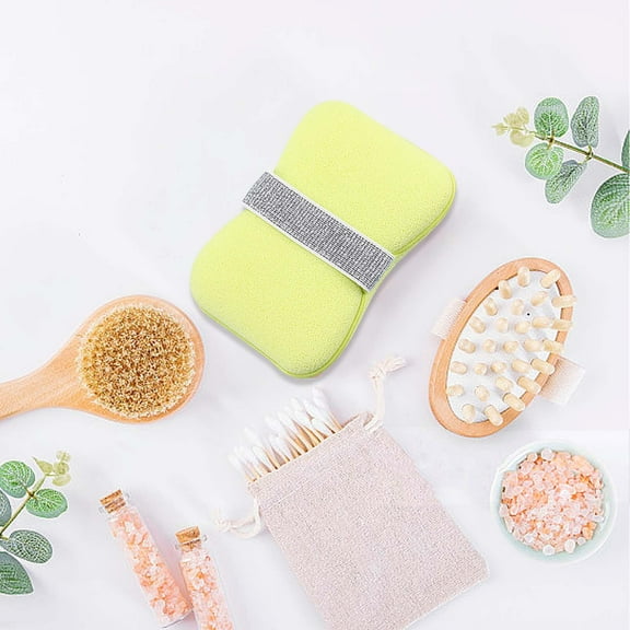 Bath Sponges for Shower,Expands in Water,Clean Body, Back & Arms,Ideal for Travel,Creating Lots of Foam,No More Dropping Slippery Bars