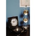 thumbnail image 2 of Brass Compass & Clock W/Wooden Case, 2 of 2