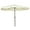 Cream White, variant on Outsunny 9ft Patio Umbrella with Tilt, Ruffled Outdoor Umbrella, Tan