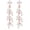 Rose gold, variant on APSVO 18K Gold Plated Drop Earrings for Women CZ Lightweight Hypoallergenic Post Dangle Earrings Prom Wedding Birthday Graduation Jewelry Gifts Teen Mom Bride Bridesmaid Girlfriend Wife