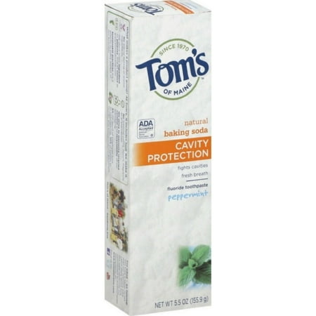 Tom's Of Maine Peppermint Baking Soda Toothpaste With Fluoride (5.5
