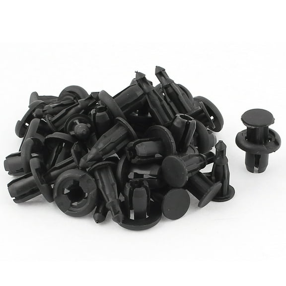 Unique Bargains 25 Pcs Plastic Rivet Fastener Bumper Clip Retainer Screw Fender for Honda