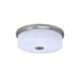 thumbnail image 1 of 17" Flush Mount, 4-s, Shown In Brushed Nickel Finish With White Marble Glass, 1 of 1