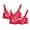 Red, variant on BVOFAR Women's Sheer Lace Bras Floral Thin Bralettes Full Coverage Mesh Bra Soft Comfy Everyday Bras 2 Pcs