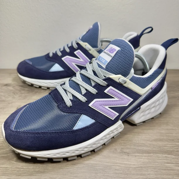 New Balance 574 Sport Blue Grey Purple MS574GNA Men’s Size 10D FreshFoam