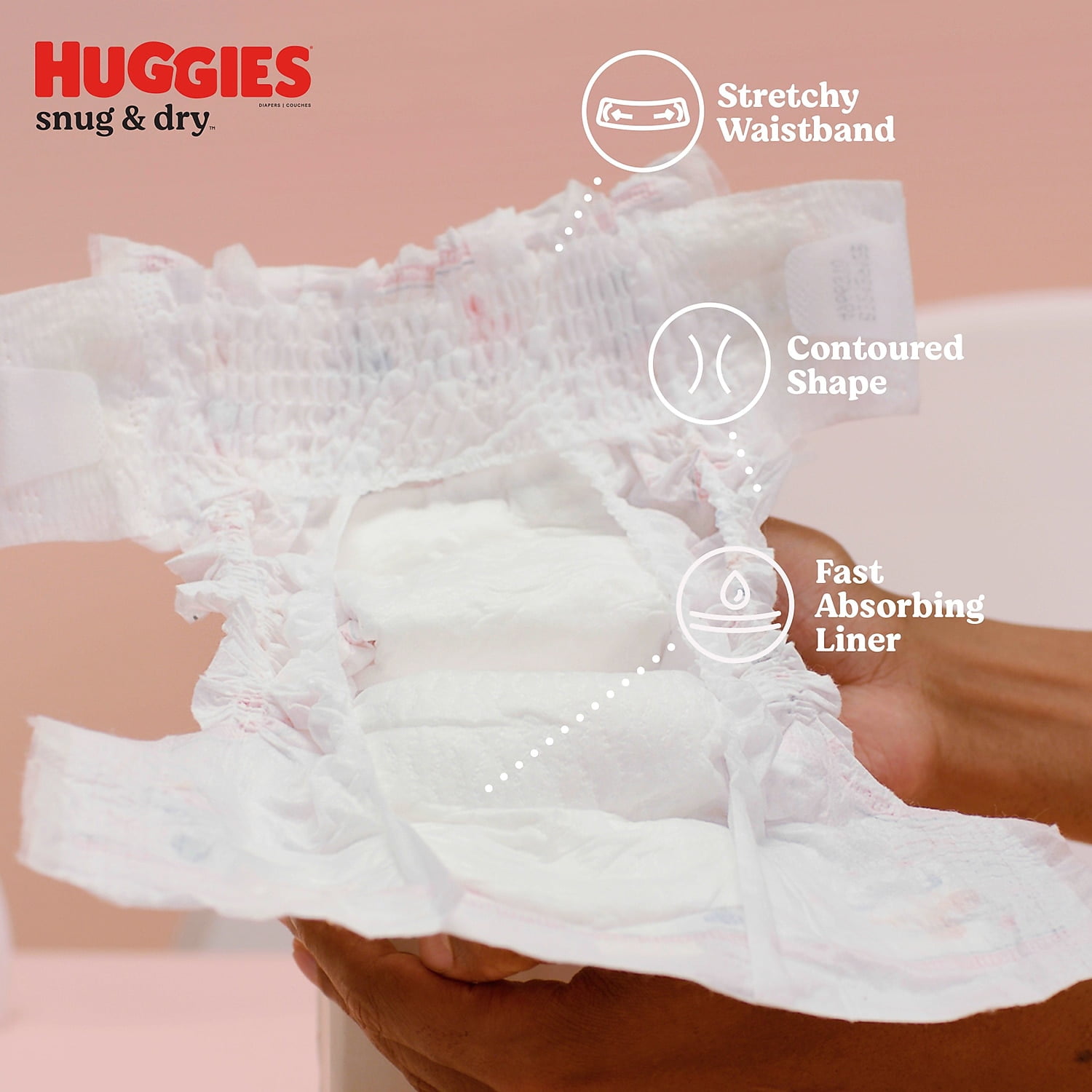 Huggies Snug & Dry Diapers Size 1 108 CT (54645)