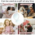 thumbnail image 7 of HTSQYL Compact Mirror with LED Light,1x/10x Magnifying Rechargeable Mirror,3.5in, Dimmable Travel Mirror for Purse,Pocket,Handheld 2-Sided Makeup Mirror, 7 of 7