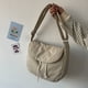 thumbnail image 5 of Bolso Tote Lona Unisex Bolso Bandolera Gran Capacidad para Hombre Mujer (Blanco), 5 of 9