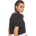 thumbnail image 2 of Nike Sportswear Essential Women's Cropped Logo T-Shirt Color: Black/White Size: XL, 2 of 7