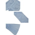 thumbnail image 6 of Women Ripped Flare Bell Bottom Jeans Elastic Waist Retro Wide Leg Denim Pants, 6 of 6