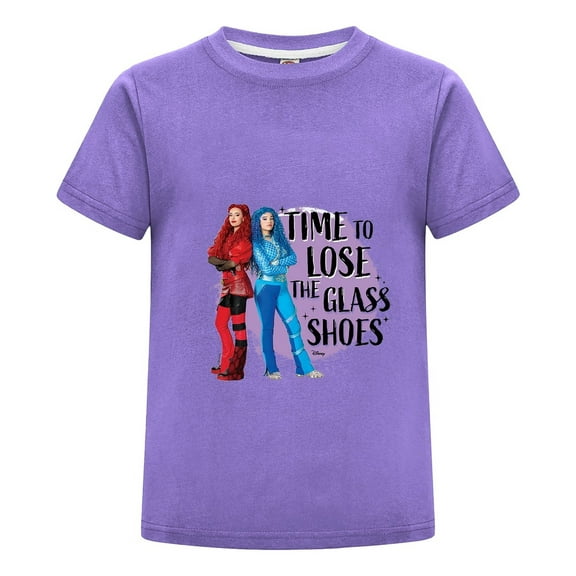 Kids Short Sleeve T-Shirt – Descendants 4 Red Character Graphic Tee for Girls