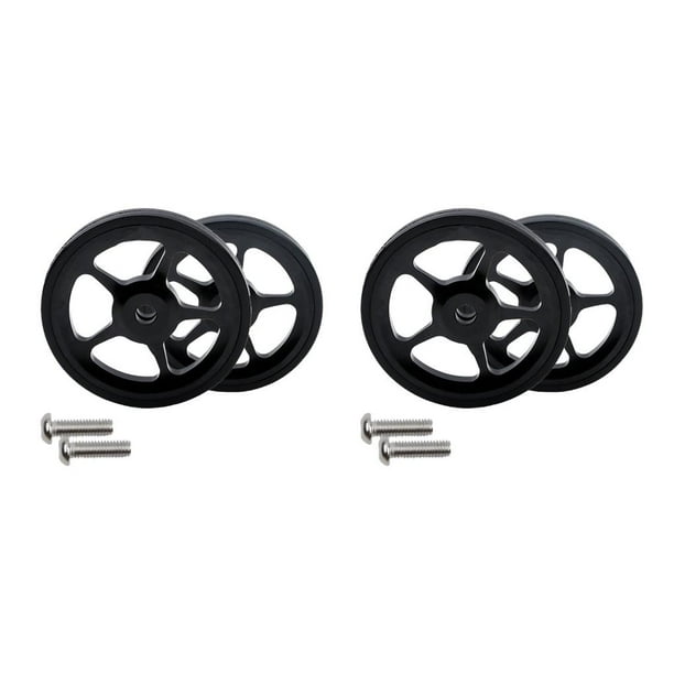 Greeniant Wear-resistant Bike Easy Wheel Professional Rod Bearing Telescopic Extension Easywheel Tires Grip CNC Push Lightweight Good Negro 2piezas Greeniant CBP496879