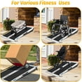 thumbnail image 5 of Ladcaser 2-10 FT Portable Wheelchair Ramp, Wheel Chair Ramps for Homes with Transit Plate, Aluminum Wheelchair Ramp with Non-Skid Surface and Reflective Strips, Weight Capacity Up to 600 Lbs, 5 of 6
