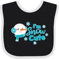 thumbnail image 3 of Inktastic I'm Snow Cute with Snowman and Snowflakes Christmas Boys or Girls Baby Bib, 3 of 4