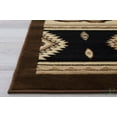 thumbnail image 6 of Handcraft Rugs Cabin Rug  Lodge, Cabin Nature and Animals Area Rug  Modern Southwestern Design Cabin Area Rug  Abstract, Chocolate Brown/BeigeCowboy/Horse 4x5 feet, 6 of 6