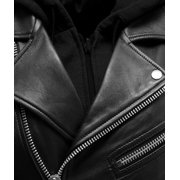 First Mfg Co - Ryman - Women's Motorcycle Biker Riding Black Leather Jacket - 4X Large - Action Back Armor Pocket Grommets Gussets