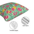 thumbnail image 4 of Throw Pillow Covers, grapefruit leaves_B Soft Square Pillow Cases with Invisible Zipper for Couch Bed Sofa, Farmhouse Fall Home Decor 18"x18", 4 of 7