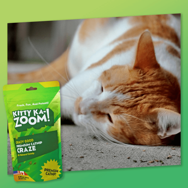 Kitty Ka-Zoom Catnip Craze High Potency Hand-Harvested Catnip