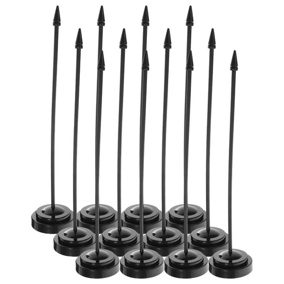 12 Pcs Bases Stand for Table Flags Desk Desktop Holder Office