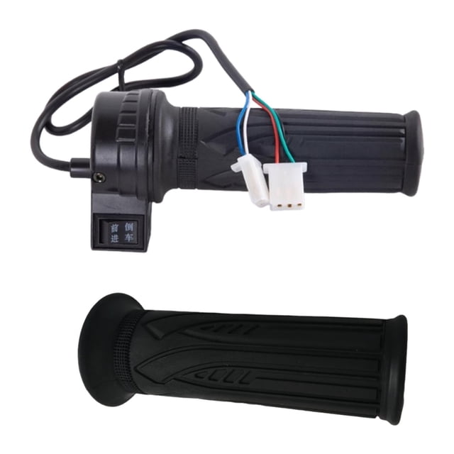 Puños de acelerador giratorios eléctricos para patinete eléctrico, manillar con acelerador para terrenos difíciles palanca de cambios hacia adelante
