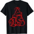 thumbnail image 1 of Gants de Boxe Rétro Love Rouges Sport de Combat Artistique Nouveauté Haut T-Shirt, pour Unisexe jusqu'à 3TG, 1 of 4