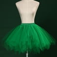 thumbnail image 2 of Puntoco Women Skirt clearance Women Mesh Tulle Skirt Princess Elastic Skirt Adult Short Dancing Skirt Army Green XXL(XXL), 2 of 3
