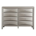thumbnail image 2 of Champagne Dresser With Support - Center Mounted Metal Guides Silver Fully Assembled For Immediate Use, 2 of 5