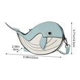 thumbnail image 2 of Jiibva Whale Design Shoulder Bag PU Leather Messenger Bag Fashion Crossbody Bag for Travel Dating and Casual Daily Accessory, 2 of 7