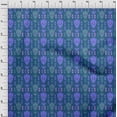 thumbnail image 4 of oneOone Cotton Cambric Navy Blue Fabric Ikat Craft Projects Decor Fabric Printed By The Yard 42 Inch Wide, 4 of 4