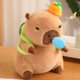 thumbnail image 1 of Bonita mochila de tortuga Capybara Snotty con moco Nasal estirable, simulación de animales, decoración de cabeza de fruta esponjosa, regalo de pan, 1 of 5
