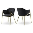 thumbnail image 1 of Meridian Furniture Nial Chaise de Salle à Manger Noire (Ensemble de 2), 1 of 9