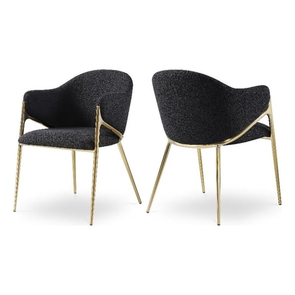 Meridian Furniture Nial Black Dining Chair (Set of 2)