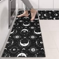 thumbnail image 2 of Kitchen Rugs Sets Of 2,Black Moon Skull Pattern Anti Fatigue Kitchen Mat Rugs Non Slip Washable,Decorative Kitchen Floor Mats for Kitchen,Sink,Laundry,17"X47", 2 of 5