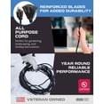 thumbnail image 7 of Iron Forge Cable 100 Ft Black Extension Cord with 3 Outlets - 16/3 SJTW 100 Foot Extension Cord 3 Prong, Weatherproof Exterior Power Cable for Outdoor, 7 of 7