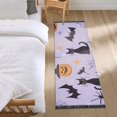 thumbnail image 3 of Yayeee Runner Rug for Bedroom 2'x6' Machine Washable Hallway Non Slip Mat, Purple Halloween Pumpkin, 3 of 8